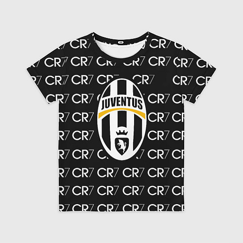 Детская футболка Juventus sport pattern / 3D-принт – фото 1