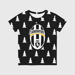 Детская футболка Ювентус ёлочки паттерн
