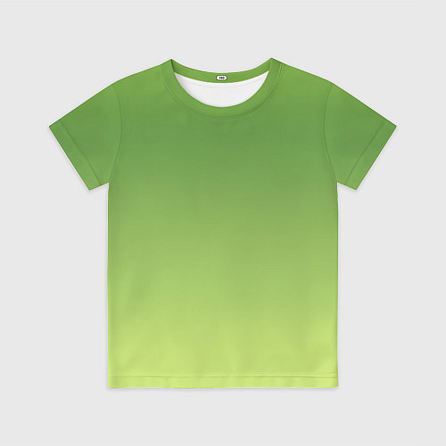 Детская футболка Color green yellow / 3D-принт – фото 1