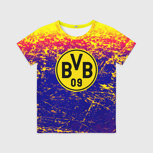 Детская футболка Borussia краски / 3D-принт – фото 1