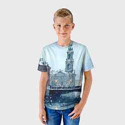 Футболка детская Зимний Питер, цвет: 3D-принт — фото 2