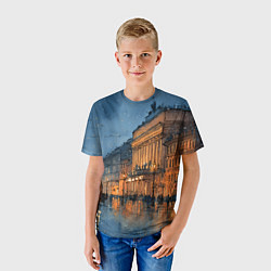 Футболка детская Вечер зимнего Питера, цвет: 3D-принт — фото 2
