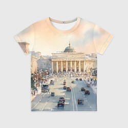 Футболка детская Питер - снежный день, цвет: 3D-принт