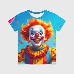 Футболка детская Весёлый клоун с шаром, цвет: 3D-принт