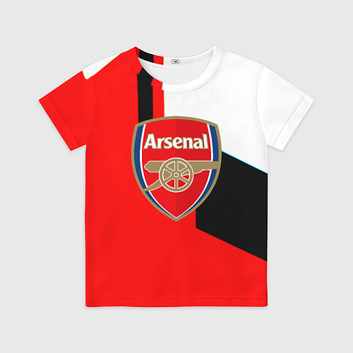 Детская футболка Арсенал геометрия спорт / 3D-принт – фото 1
