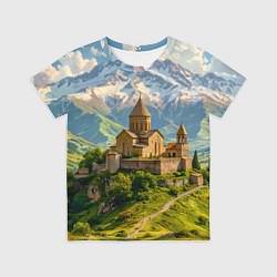 Детская футболка Храм у подножия вечных вершин
