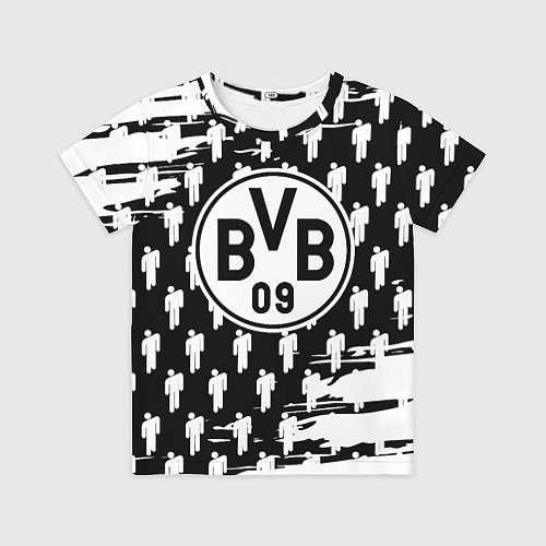 Детская футболка Borussia люди краски / 3D-принт – фото 1