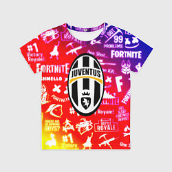 Футболка детская Фортнайт ювентус градиент, цвет: 3D-принт