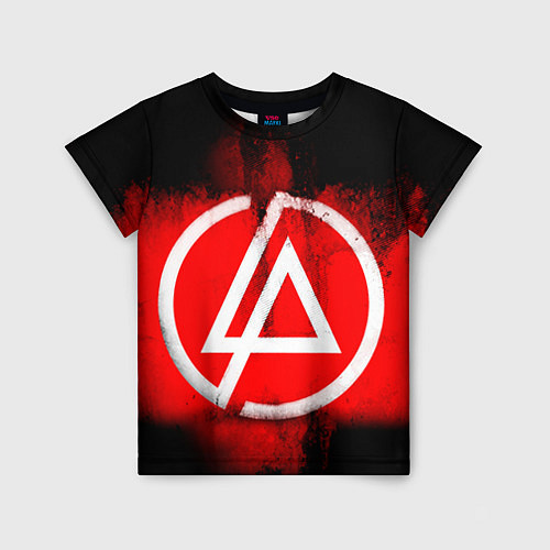 Детская футболка Linkin Park: Red style / 3D-принт – фото 1