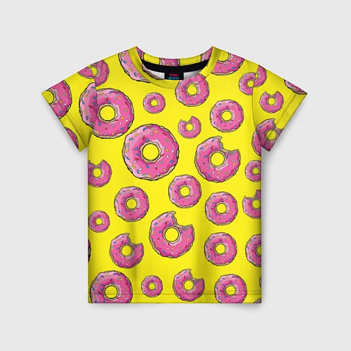 Детская футболка Пончики Гомера / 3D-принт – фото 1