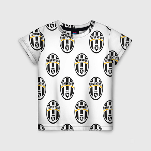 Детская футболка Juventus Pattern / 3D-принт – фото 1