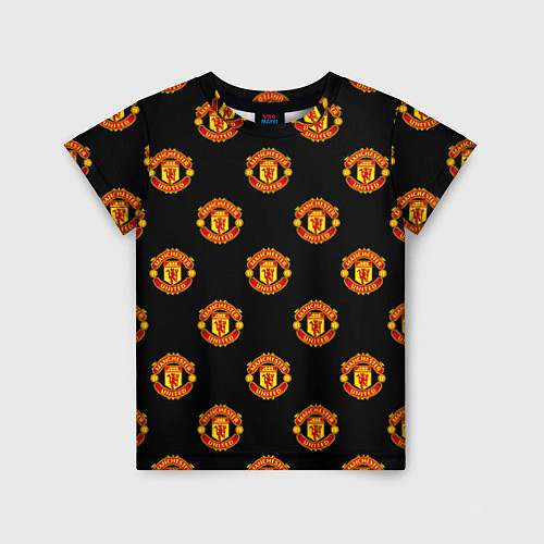 Детская футболка Manchester United Pattern / 3D-принт – фото 1