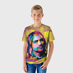 Футболка детская Kurt Cobain: Abstraction, цвет: 3D-принт — фото 2