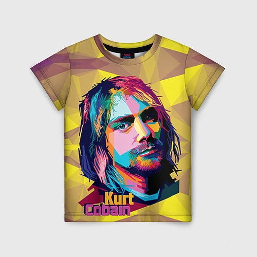 Детская футболка Kurt Cobain: Abstraction / 3D-принт – фото 1