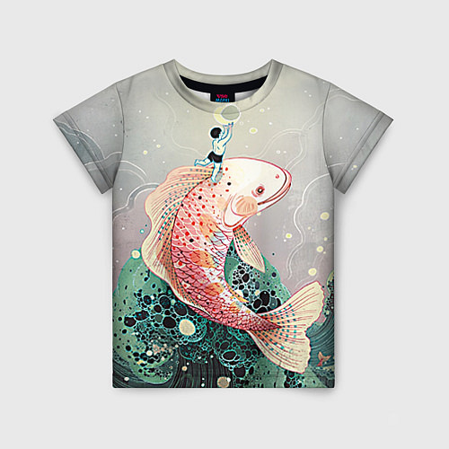 Детская футболка Рыба / 3D-принт – фото 1