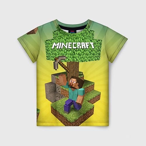 Детская футболка Minecraft Tree / 3D-принт – фото 1