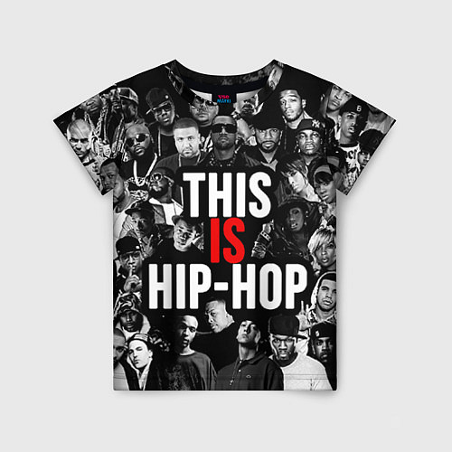 Детская футболка This is hip-hop / 3D-принт – фото 1