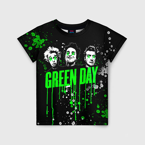 Детская футболка Green Day: Acid Colour / 3D-принт – фото 1