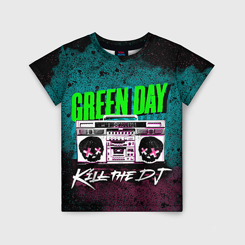 Детская футболка Green Day: Kill the DJ / 3D-принт – фото 1