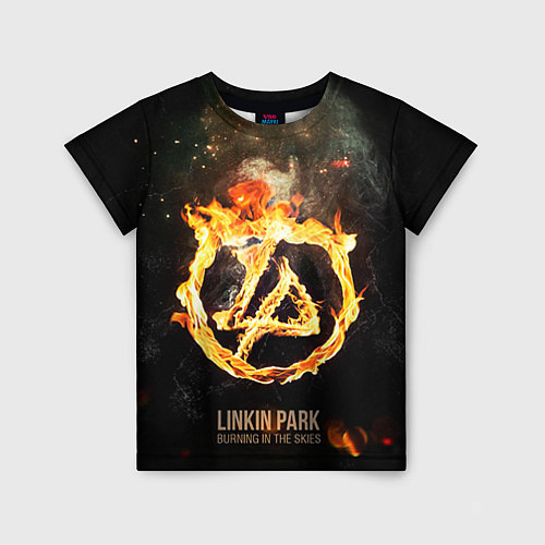 Детская футболка Linkin Park: Burning the skies / 3D-принт – фото 1