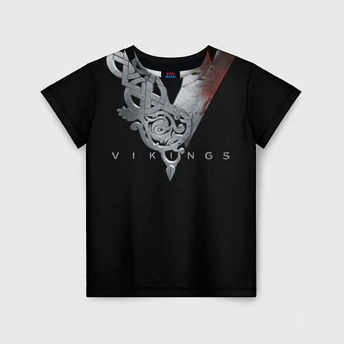 Детская футболка Vikings Emblem / 3D-принт – фото 1