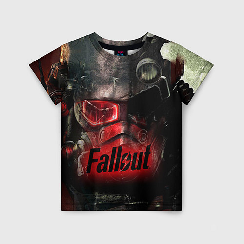 Детская футболка Fallout Red / 3D-принт – фото 1