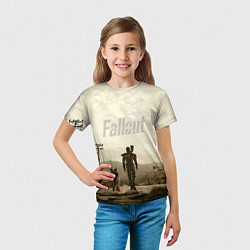 Футболка детская Fallout City, цвет: 3D-принт — фото 2