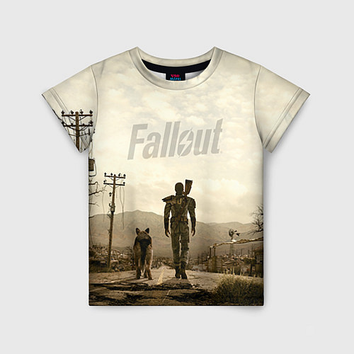 Детская футболка Fallout City / 3D-принт – фото 1