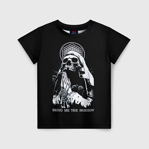 Детская футболка BMTH: Skull Pray / 3D-принт – фото 1