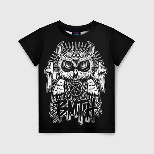 Детская футболка BMTH Owl / 3D-принт – фото 1