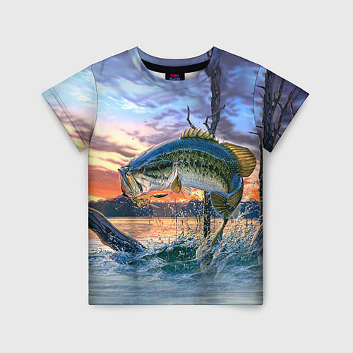 Детская футболка Рыба над водой / 3D-принт – фото 1
