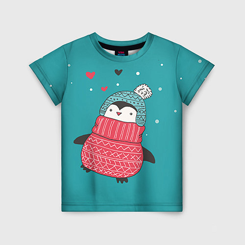 Детская футболка Пингвинчик / 3D-принт – фото 1