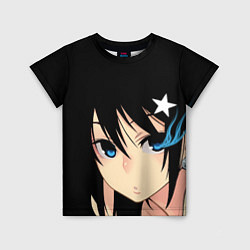 Футболка детская Black Rock Shooter - глаза Мато Курои, цвет: 3D-принт
