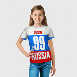 Футболка детская Russia: from 99, цвет: 3D-принт — фото 2