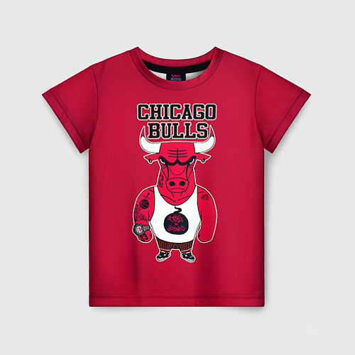 Детская футболка Chicago bulls / 3D-принт – фото 1