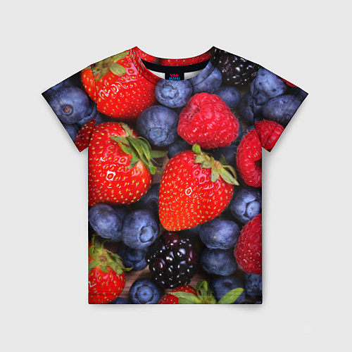 Детская футболка Berries / 3D-принт – фото 1