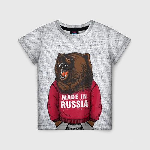 Детская футболка Made in Russia / 3D-принт – фото 1