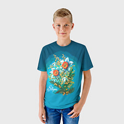 Футболка детская 8 марта ретро, цвет: 3D-принт — фото 2