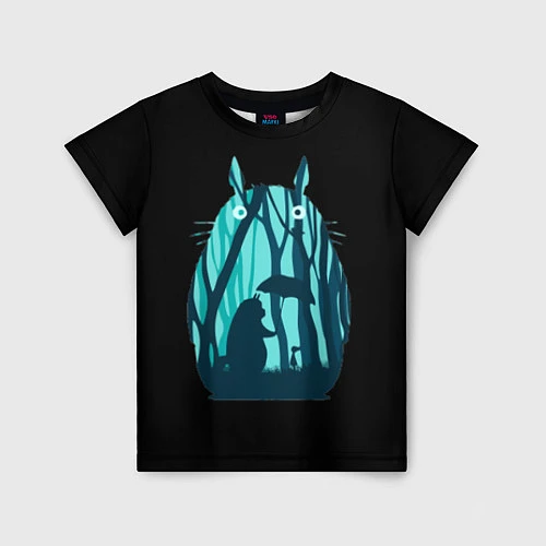 Детская футболка Тоторо в лесу / 3D-принт – фото 1