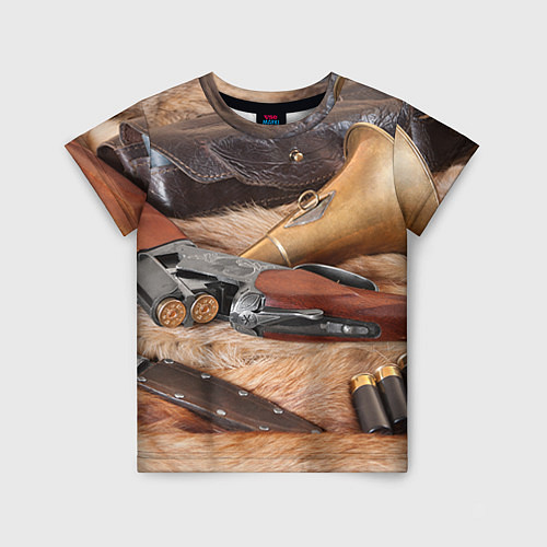 Детская футболка Охотничье снаряжение / 3D-принт – фото 1
