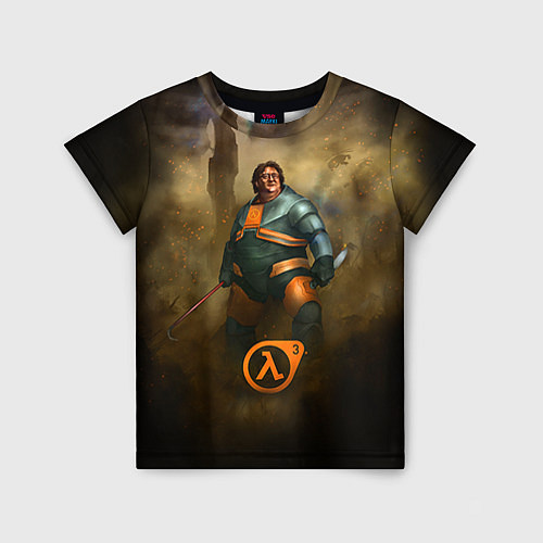 Детская футболка HL3: Gabe Newell / 3D-принт – фото 1