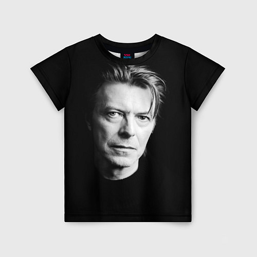 Детская футболка David Bowie: Black Face / 3D-принт – фото 1