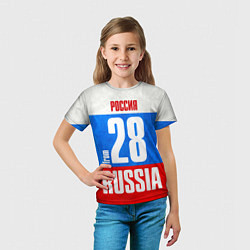Футболка детская Russia: from 28, цвет: 3D-принт — фото 2