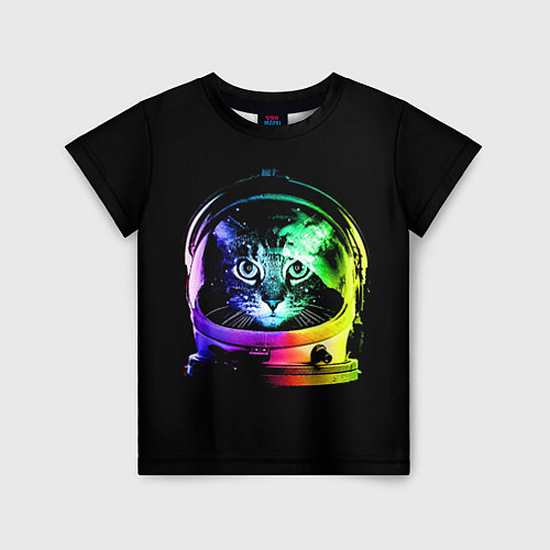 Детская футболка Кот космонавт / 3D-принт – фото 1