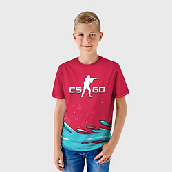 Футболка детская CS:GO Water Elemental, цвет: 3D-принт — фото 2