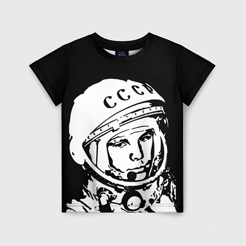 Детская футболка Гагарин / 3D-принт – фото 1