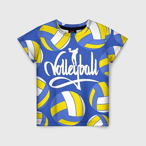 Детская футболка Волейбол 6 / 3D-принт – фото 1