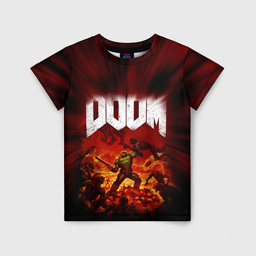 Детская футболка DOOM: 2016 / 3D-принт – фото 1