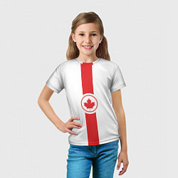 Футболка детская Канада, цвет: 3D-принт — фото 2