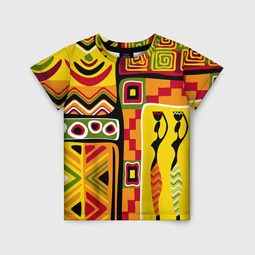 Детская футболка Африка / 3D-принт – фото 1